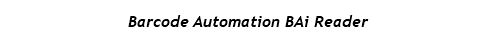 Barcode Automation BAi Reader